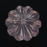 ROSE QUARTZ MELON CARVED BALL (HALF DRILL) (DES#70) 10MM 6.55 Cts.