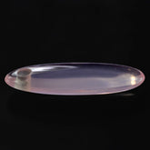 ROSE QUARTZ FINE OVAL LENTIL (FULL DRILL) 27X9MM 8.15 Cts.