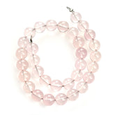 ROSE QUARTZ PLAIN BALLS 7MM (FULL DRILL-0.60MM) 2.38 Cts.