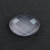 ROSE QUARTZ CHECKER CUT OVAL CAB (SEMI-MILKY/SUPER) 14X10MM 5.03 Cts.
