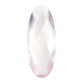 ROSE QUARTZ CHECKER CUT BRIOLETTE OVAL (SEMI-MILKY/SUPER) 20X8MM 4.56 Cts.