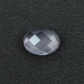 ROSE QUARTZ CHECKER CUT OVAL CAB (SEMI-MILKY/SUPER) 8X6MM 1.10 Cts.