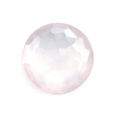 ROSE QUARTZ IRREGULAR CUT ROUND CAB 12.00MM 2.70 Cts.