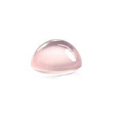 ROSE QUARTZ CUT FROSTED OVAL CAB 8X10MM 3.63 Cts.