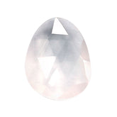ROSE QUARTZ ROSE CUT BRIOLETTE PEARISH 12.70X9.70MM 2.28 Cts.