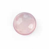 ROSE QUARTZ IRREGULAR CUT ROUND CAB (NORMAL/SEMI MILKY) 12.00 MM 5.07 Cts.