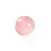 ROSE QUARTZ PLAIN ROUND BALLS (HALF DRILL 0.75)(SUPER-SUPER EXTRA)(SEMI MILKY HI)(SOME BLACK SPOTS) 10.00X10.00 MM 7.25 Cts.