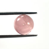 ROSE QUARTZ PLAIN ROUND BALLS (HALF DRILL 0.75)(SUPER-SUPER EXTRA)(SEMI MILKY HI)(SOME BLACK SPOTS) 10.00X10.00 MM 7.25 Cts.