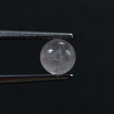 ROSE QUARTZ PLAIN ROUND BALLS (HALF DRILL 0.75)(SEMI MILKY SOME BLACK SPOTS) 5.00X5.00 MM 0.91 Cts.