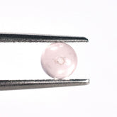 ROSE QUARTZ PLAIN ROUND BALLS (HALF DRILL 0.75)(TRANSPARENT NORMAL COLOR) 5.00X5.00 MM 0.91 Cts.