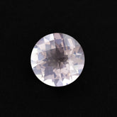 ROSE QUARTZ CHECKER CUT TOP CUT ROUND (NORMAL/CLEAN)(TRANSPARENT) 12.00X12.00 MM 5.33 Cts.