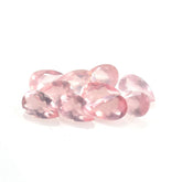 ROSE QUARTZ CUT PEAR (SUPER/SEMI MILKY)(SI) 8.00X5.00 MM 0.75 Cts.