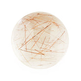 RED RUTILE QUARTZ ROUND CAB 12MM 6.83 Cts.