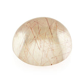 RED RUTILE QUARTZ ROUND CAB 12MM 6.83 Cts.