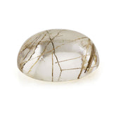 RED RUTILE QUARTZ OVAL CAB 12X10MM 4.73 Cts.