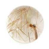 RED RUTILE QUARTZ ROUND CAB 10MM 3.97 Cts.
