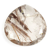 RED RUTILE QUARTZ BOTH SIDE TABLE CUT PEAR 22MM 18.40 Cts.