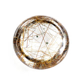 RED RUTILE QUARTZ ROUND CAB 8MM 2.00 Cts.