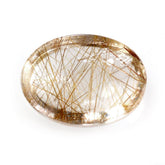 RED RUTILE QUARTZ OVAL CAB 8X6MM 1.28 Cts.