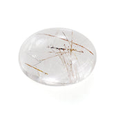 RED RUTILE QUARTZ OVAL CAB 8X6MM 1.17 Cts.