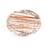 RED RUTILE QUARTZ OVAL CAB 10X8MM 2.55 Cts.