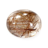 RED RUTILE QUARTZ OVAL CAB 10X8MM 3.00 Cts.