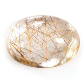 RED RUTILE QUARTZ OVAL CAB 14X10MM 6.10 Cts.