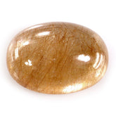 RED RUTILE QUARTZ OVAL CAB 18X13MM 13.20 Cts.