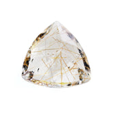 RED RUTILE QUARTZ CUT TRILLION CAB 5MM 0.69 Cts.