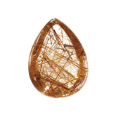 RED RUTILE QUARTZ PEAR CAB 7X5MM 0.80 Cts.