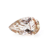 RED RUTILE QUARTZ CUT PEAR 5X3MM 0.18 Cts.