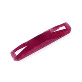 RUBY ROSE CUT LONG OCTAGON CAB 25X5MM 6.86 Cts.