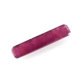 RUBY ROSE CUT LONG OCTAGON CAB 25X5MM 6.86 Cts.