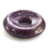 RUBY PLAIN ROUND WITH CARVED WITH BIG HOLE (FULL DRILL) 17X5MM 15.45 Cts.