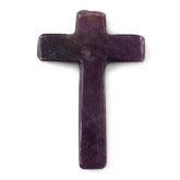 RUBY CROSS (HALF DRILL 1MM) 23X16MM 8.70 Cts.