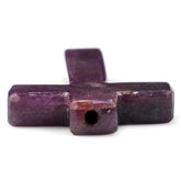 RUBY CROSS (HALF DRILL 1MM) 23X16MM 8.70 Cts.