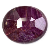 RUBY STEP CUT OVAL CAB 19X16MM 19.63 Cts.
