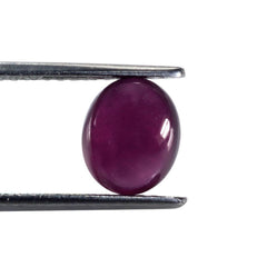 RUBY OVAL CAB 9.50X8MM 3.80 Cts.