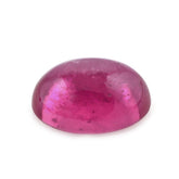 GLASSFILLED RUBY OVAL CAB 9X7MM 2.76 Cts.