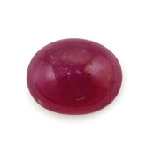 GLASSFILLED RUBY OVAL CAB 10X8MM 3.60 Cts.