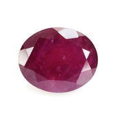 GLASSFILLED RUBY CUT OVAL 11X9MM 5.99 Cts.