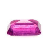 GLASSFILLED RUBY CUT OCTAGON 8X6MM 2.23 Cts.