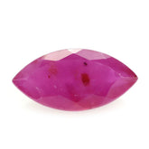 GLASSFILLED RUBY CUT MARQUISE 14X7MM 2.96 Cts.