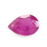 GLASSFILLED RUBY CUT PEAR 10X7MM 2.25 Cts.