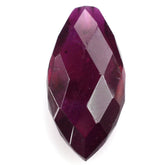 GLASSFILLED RUBY BRIOLETTE MARQUISE (HALF DRILL) 16X8MM 5.80 Cts.