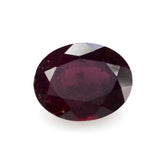 GLASSFILLED RUBY CUT OVAL (STEP CUT BACK) 10X8MM 3.30 Cts.