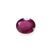GLASSFILLED RUBY CUT OVAL (STEP CUT BACK) 5X4MM 0.47 Cts.