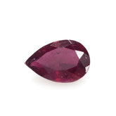 GLASSFILLED RUBY CUT PEAR (STEP CUT BACK) 9X6MM 1.81 Cts.