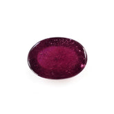 GLASSFILLED RUBY OVAL CAB 8X6MM 1.66 Cts.
