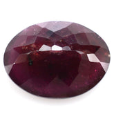 GLASSFILLED RUBY CUT OVAL 16X12MM 13.40 Cts.